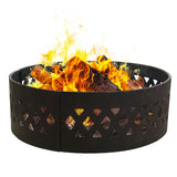 Decor Cut Out Wood-Burning Fire Ring, 36-in