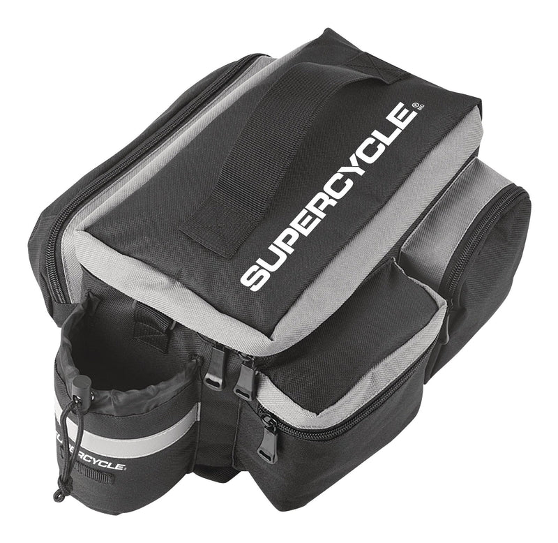 Rack Top Bike Bag withAluminum Foil & Reflective Strip, 8L, Black X6071