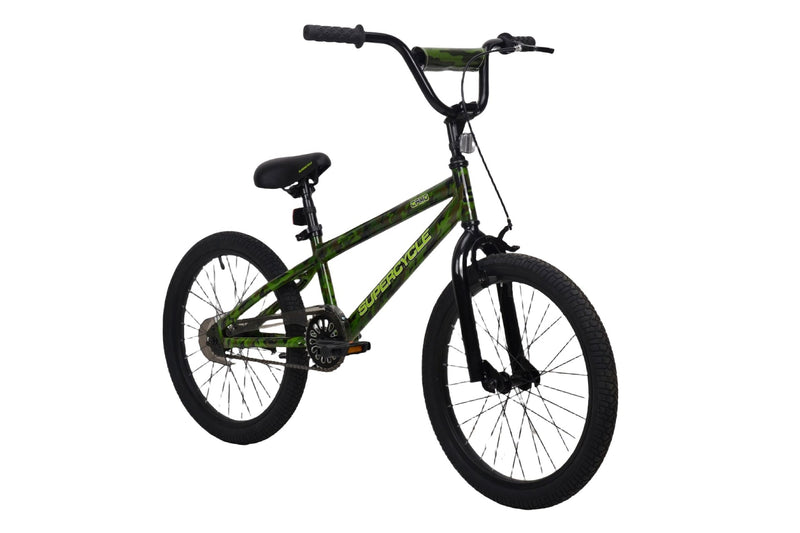 Youth Bike with Hi-Ten Steel Frame, 20-in, Camo X3238