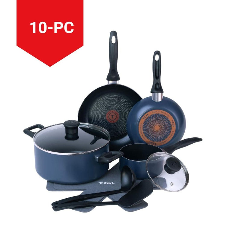 Viva Aluminum Non-Stick Cookware Set, Blue, 10-pc O2790