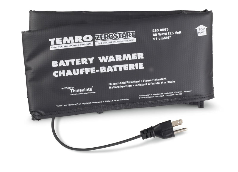 Zerostart 2800063 Battery Warmer/Blanket, 80W, 36-in S5718