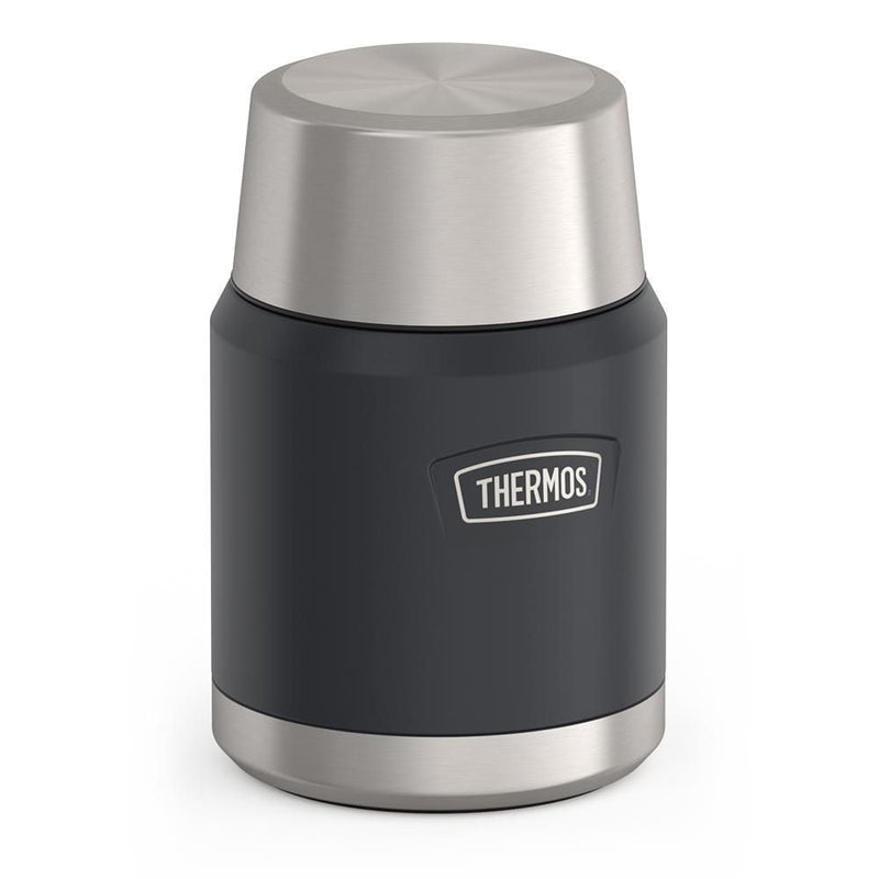 Stainless Steel Food Storage Flask Jar with Spoon, 16-oz (491-mL), Various Colours O7283