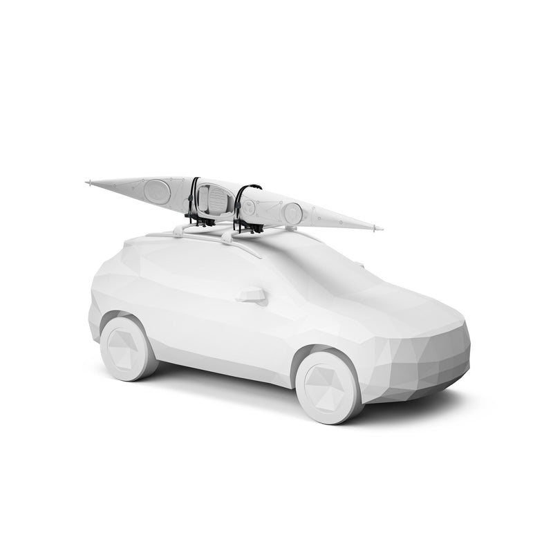 Compass Black Vertical Kayak Rack with Hardware A6787