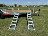 83-in x 14-ft Utility Trailer with Gate & Side ATV Ramps, Galvanized