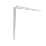 Light-Duty Shelf Bracket, White, 10 x 12-in