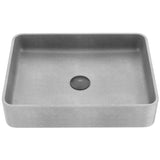 Tarragona Gothic 19x14-in Deep Grey Bathroom Sink/Basin with Rectangular Vessel