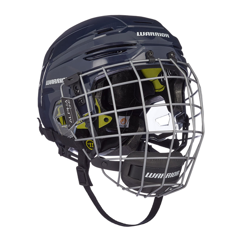 Alpha Pro Senior Hockey Helmet & Cage Combo, Navy S5458