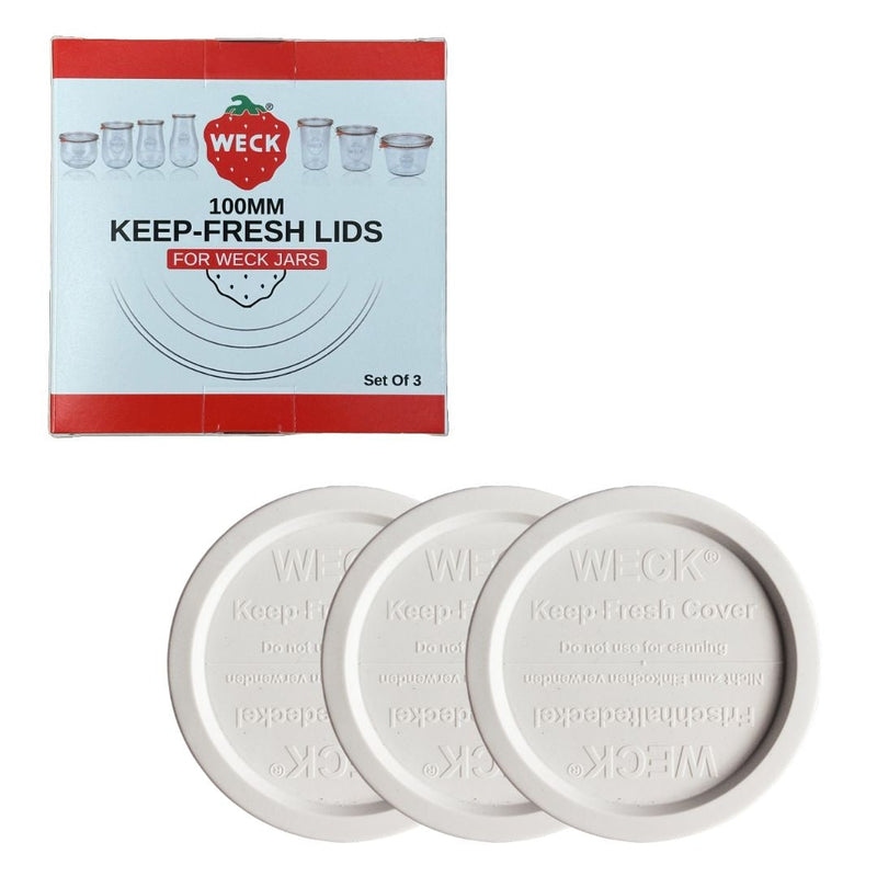 100mm Keep Fresh Lids for Jars, BPA-Free, 3-pk I7897