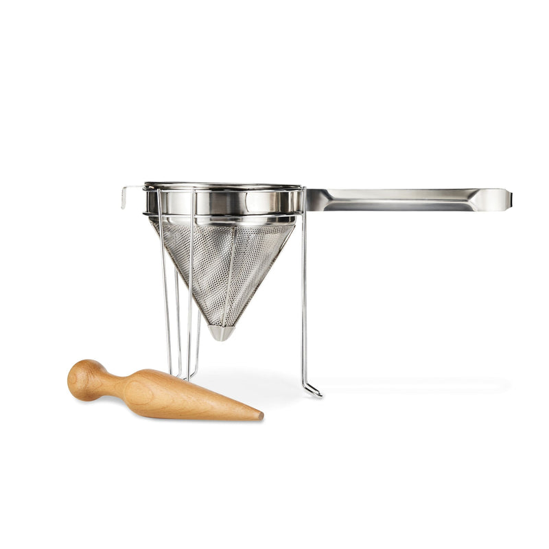 Stainless Steel Cone Strainer and Pestle Set M9616
