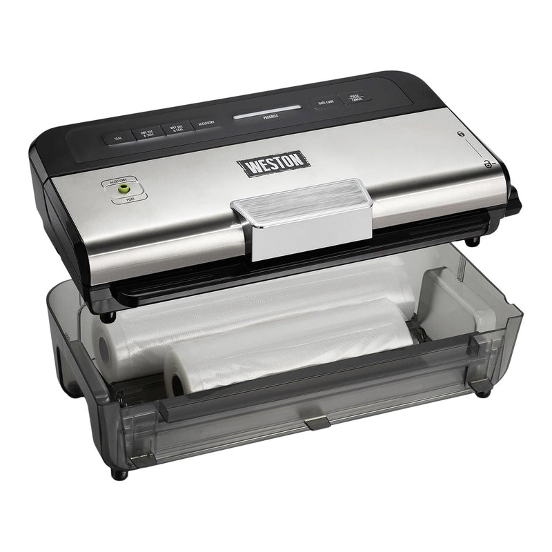 Wet & Dry Sealer 11-in Vacuum Sealer With Date Code Stamp, Black D7437