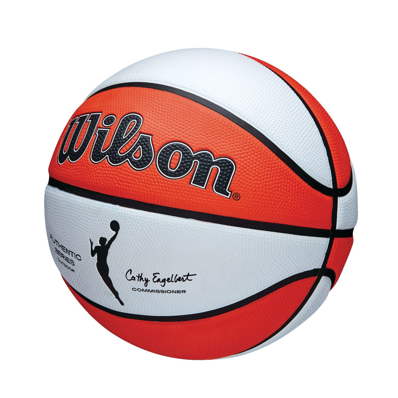 Authentic Series Youth Kids' Outdoor Basketball, Size 6 (28.5-in), Orange/White G4810