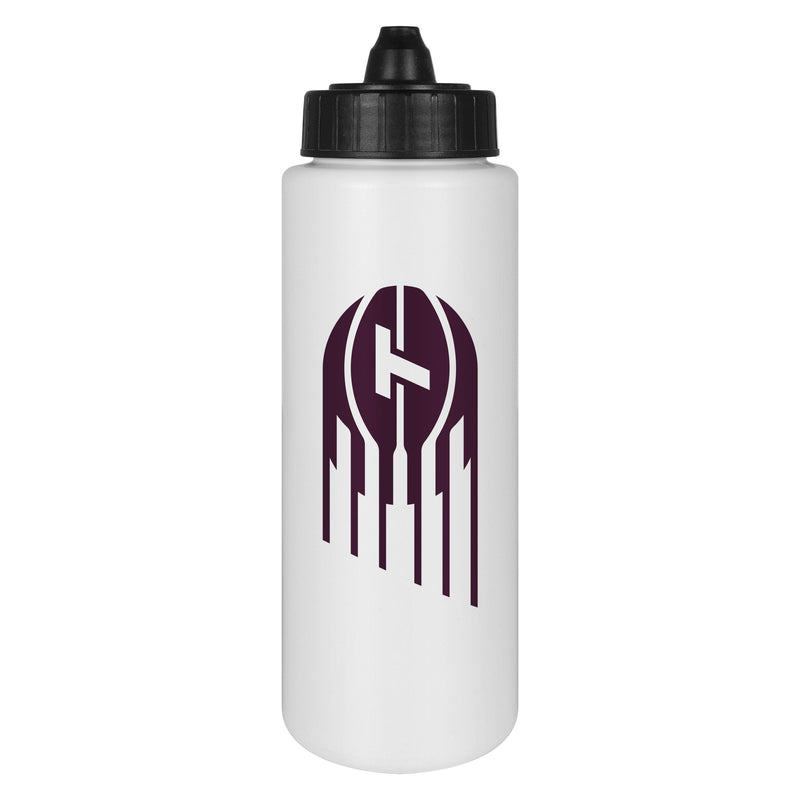 BPA-Free Tall Water Bottle, For Basketball Fans/Collectors, White, 32-oz L0014