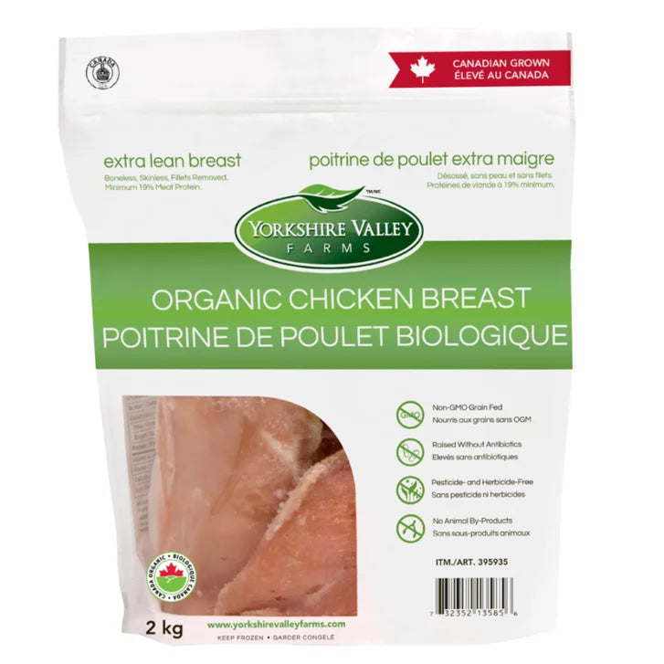 Yorkshire Valley Farms Organic Boneless Skinless Chicken Breasts, 5 2 kg E0756