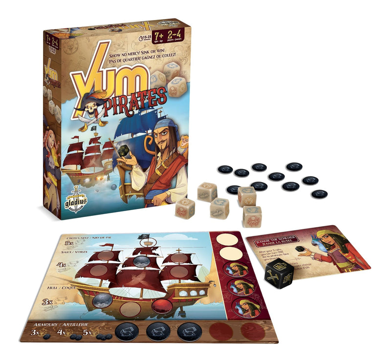 Yum Pirate Family Board Game, French, Ages 7+ M7998